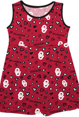 Vive La Fete Girls' Toddler OU Gameday Tank Dress