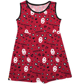 Vive La Fete Girls' Youth OU Gameday Tank Dress