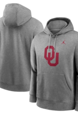 Jordan Men's Jordan OU Dark Gray Pull-over Club Fleece Hoodie