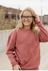 Gameday Social Unisex Oklahoma Embossed Crew