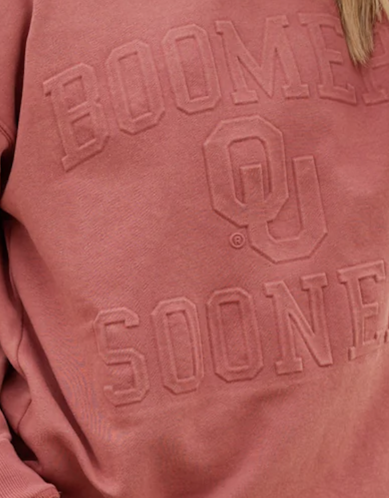Gameday Social Unisex Oklahoma Embossed Crew