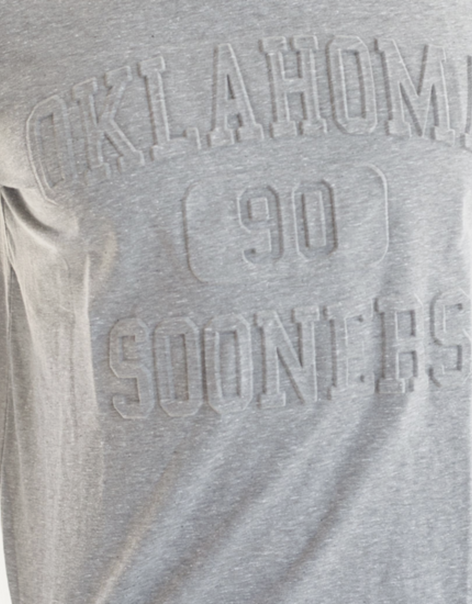 Gameday Social Mens Oklahoma 90 Embossed Tee