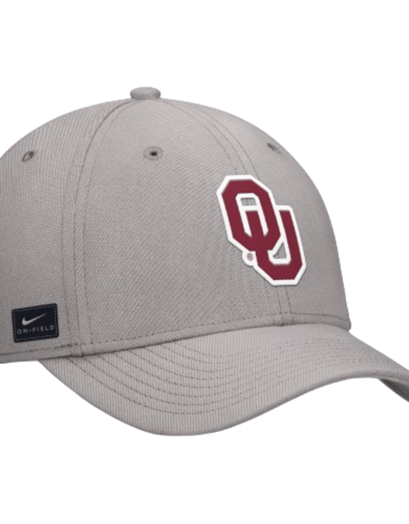 Nike Nike Vinyl Patch OU Pewter Grey Rise Structured DriFit  Swooshflex Cap