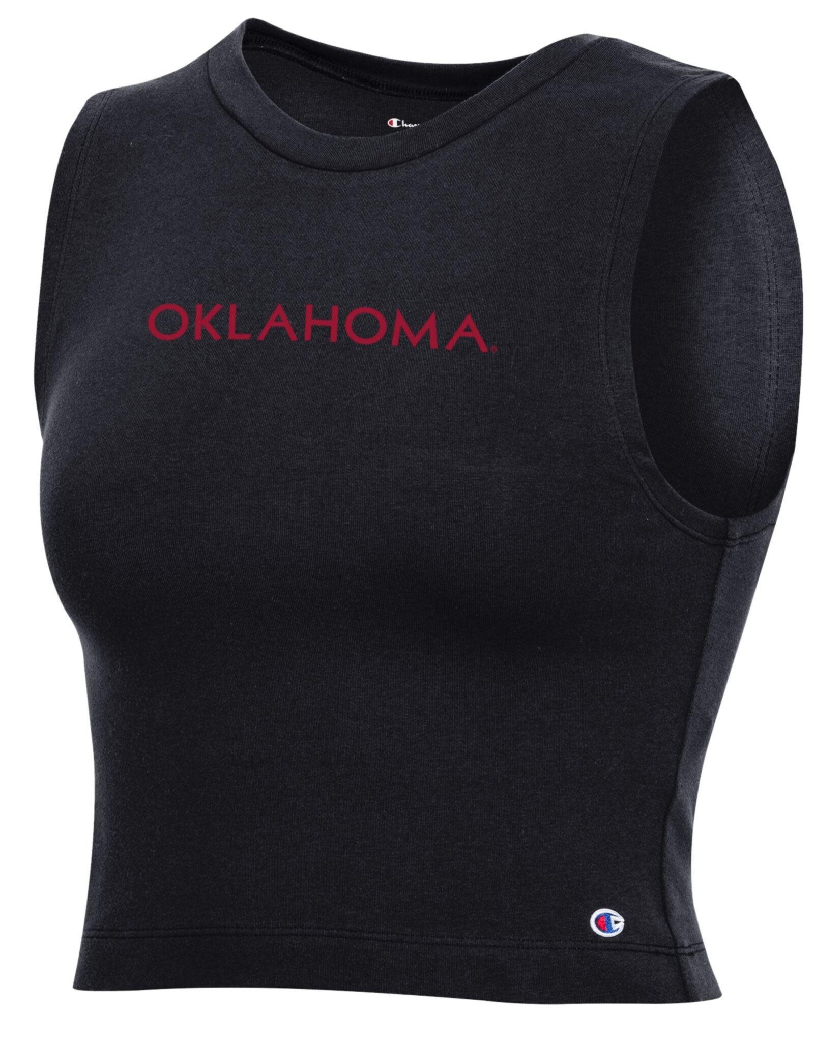 Champion Women's Champion Oklahoma Black Crop Tank Top