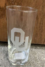 Campus Crystal 10oz Etched OU Highball Glass