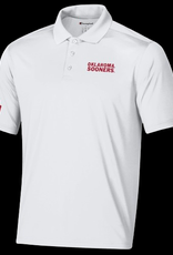 Champion Mens Oklahoma Sooners White Poly Polo