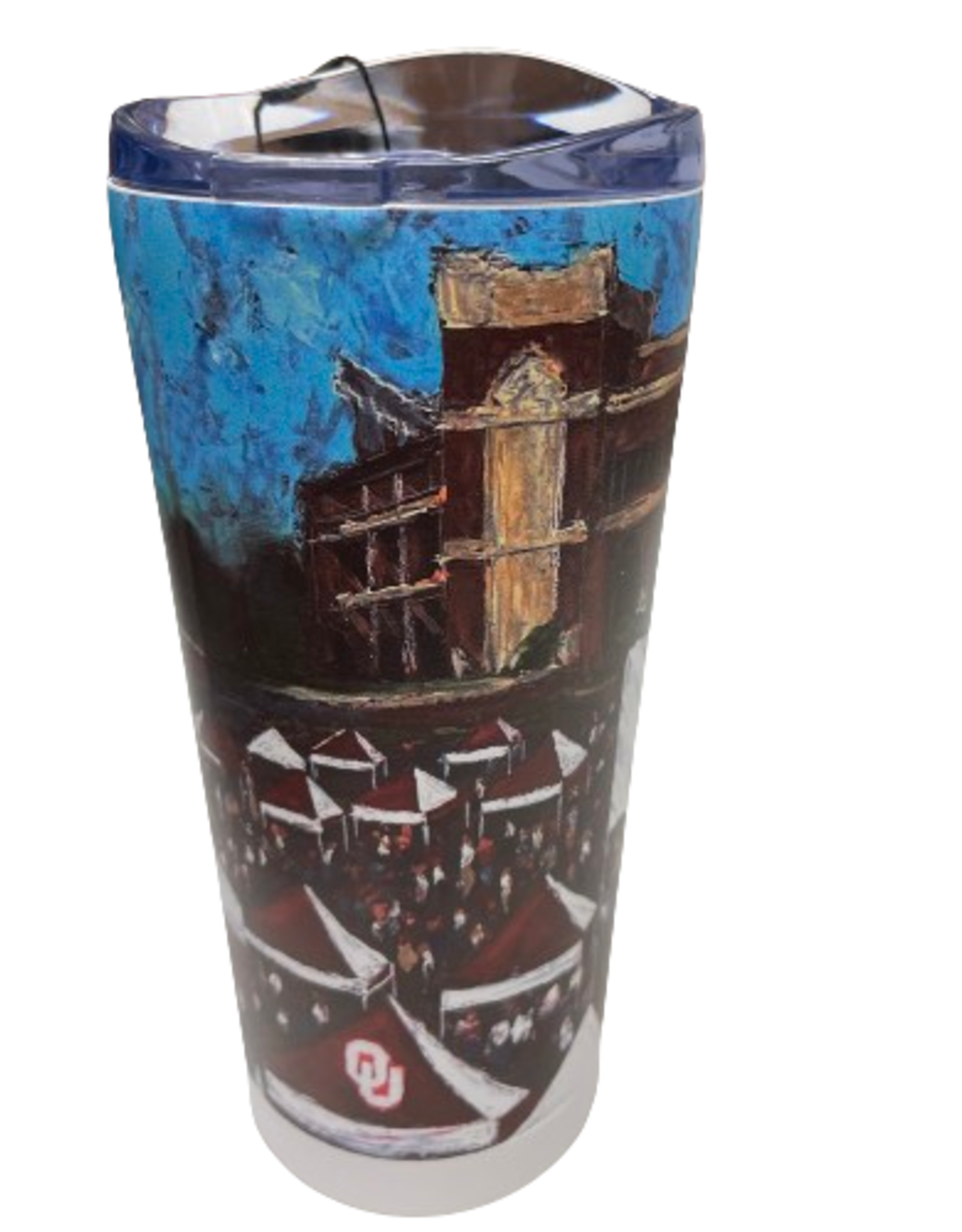 Logo Oklahoma Campus Scene 20oz Stainless Tumbler w/ lid
