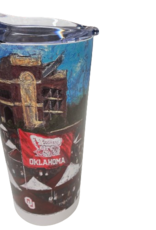 Logo Oklahoma Campus Scene 20oz Stainless Tumbler w/ lid