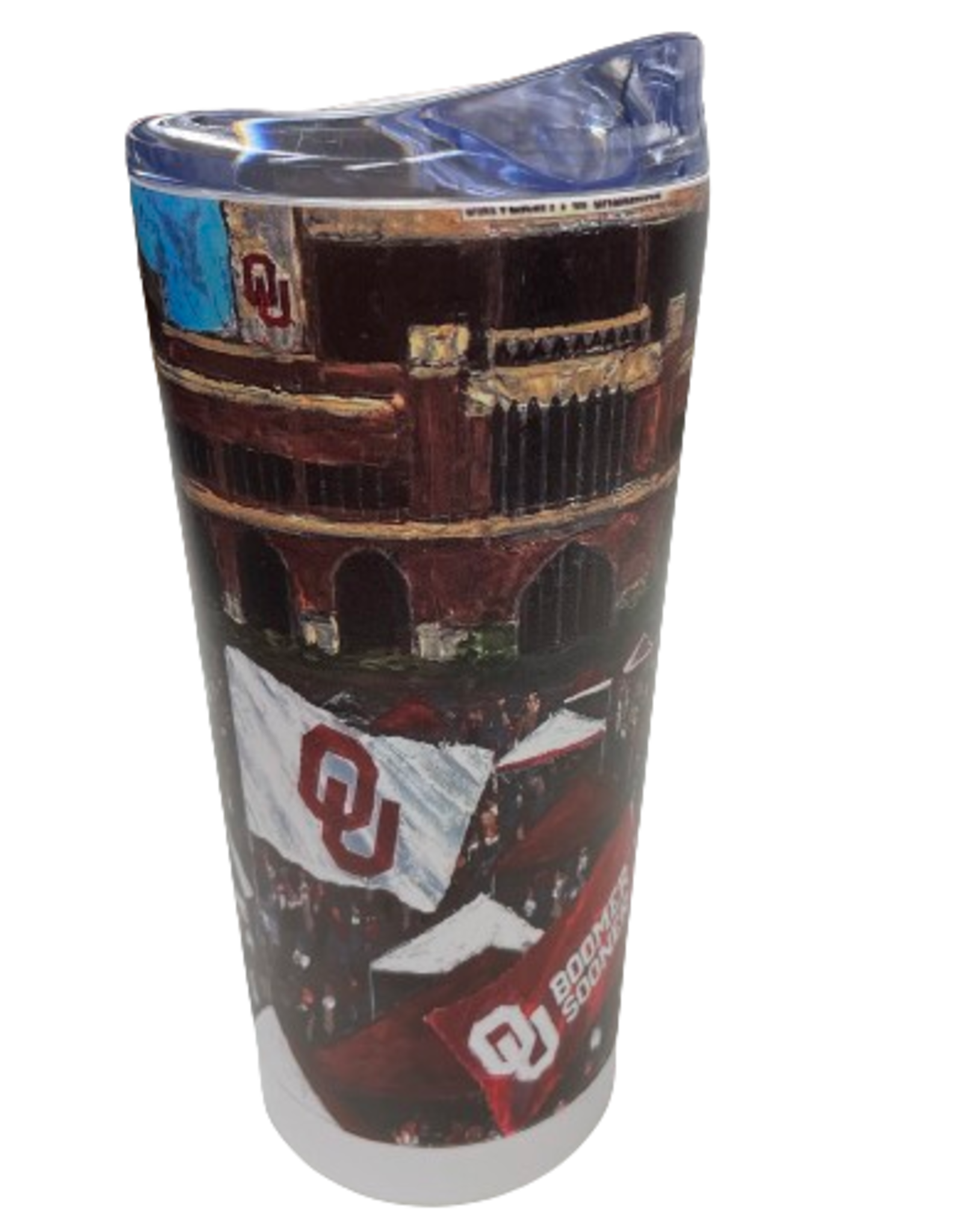 Logo Oklahoma Campus Scene 20oz Stainless Tumbler w/ lid