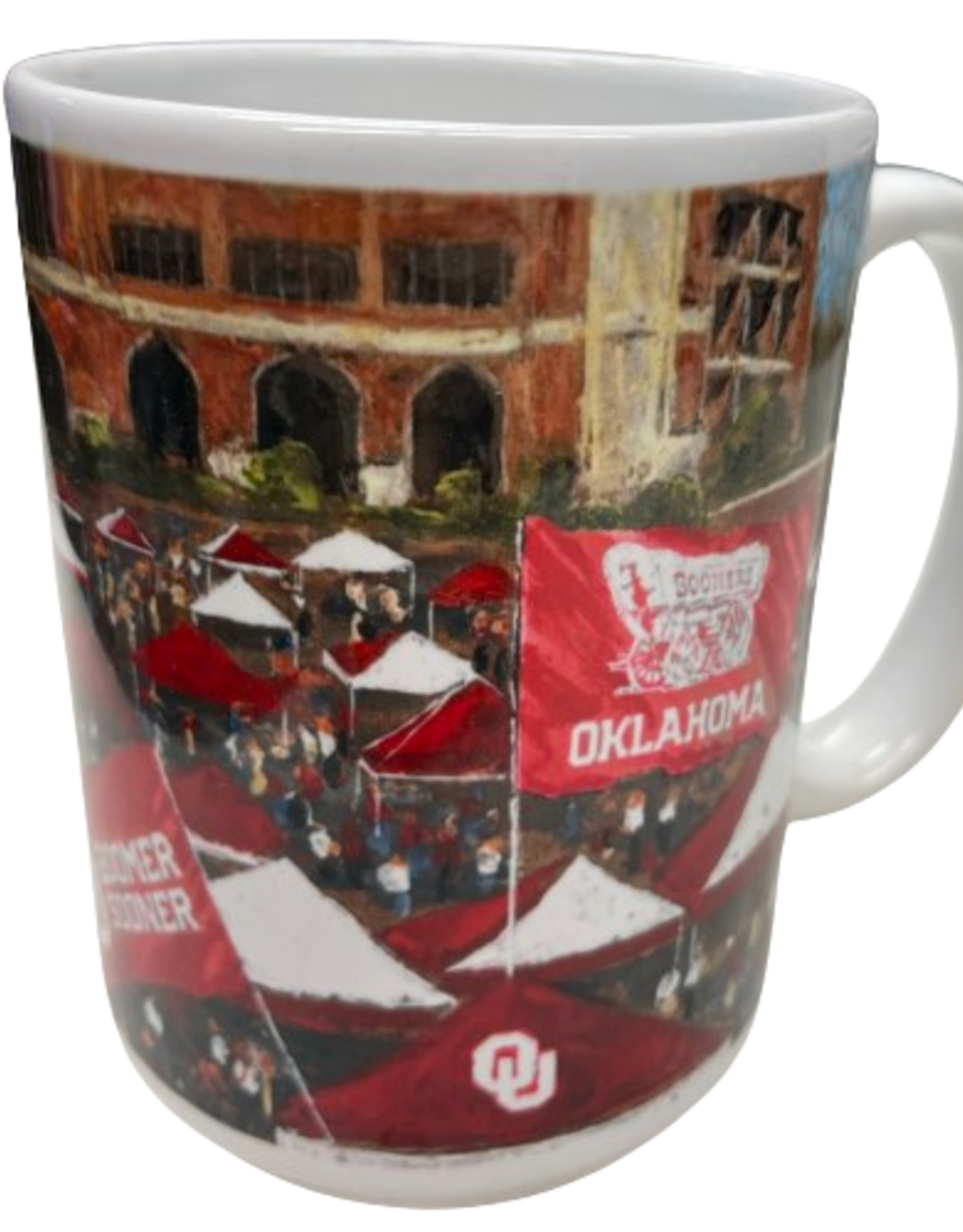 Logo Oklahoma Campus Scene 15oz Ceramic Mug