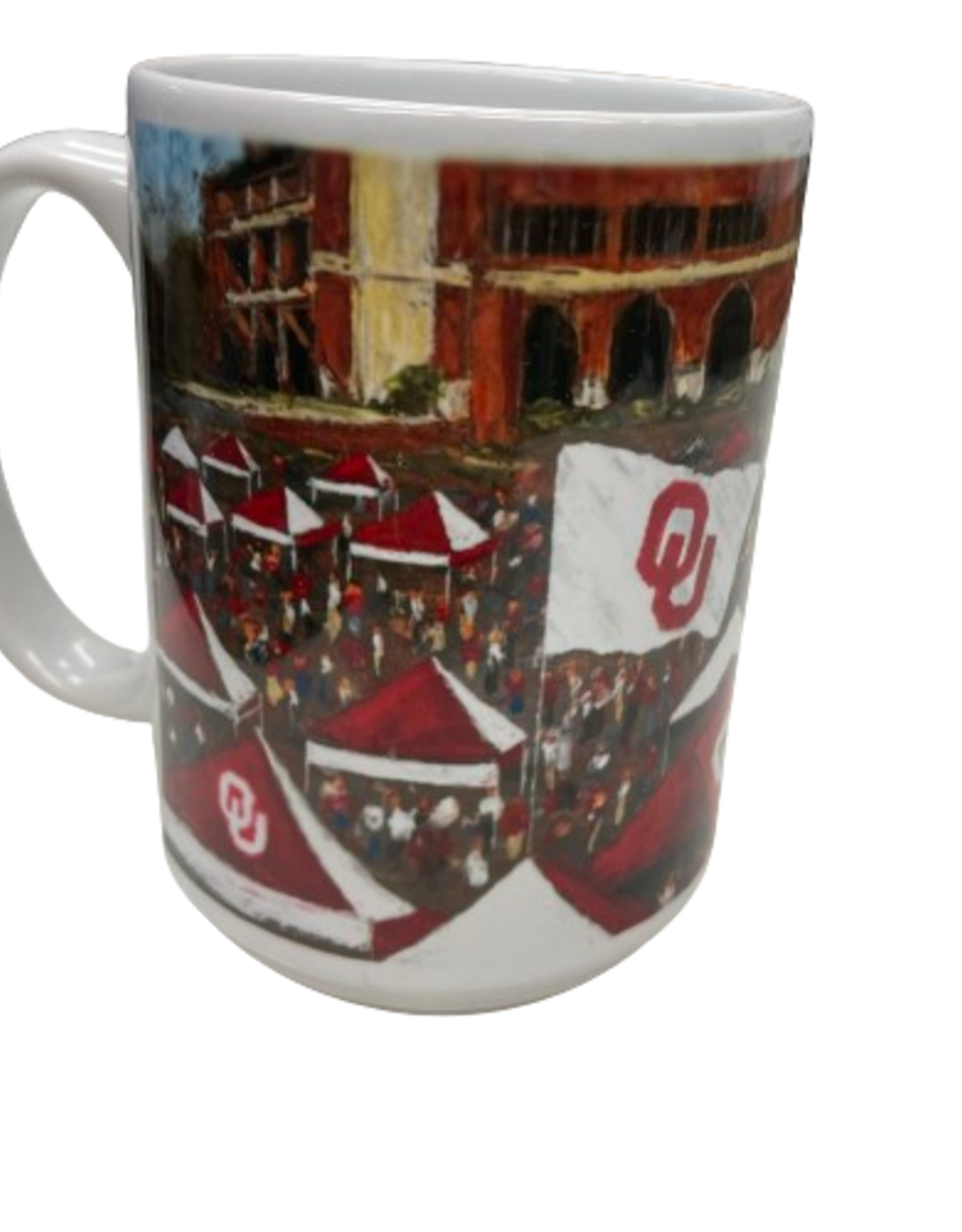 Logo Oklahoma Campus Scene 15oz Ceramic Mug