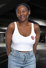 ZooZatz Womens OU White V-Neck Tank ZooZatz Womens OU White V-Neck Tank