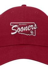 Jordan Jordan Crimson Sooners State Adjustable Club Cap