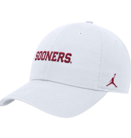 Jordan Jordan White Sooners Unstructured Adjustable Club Cap