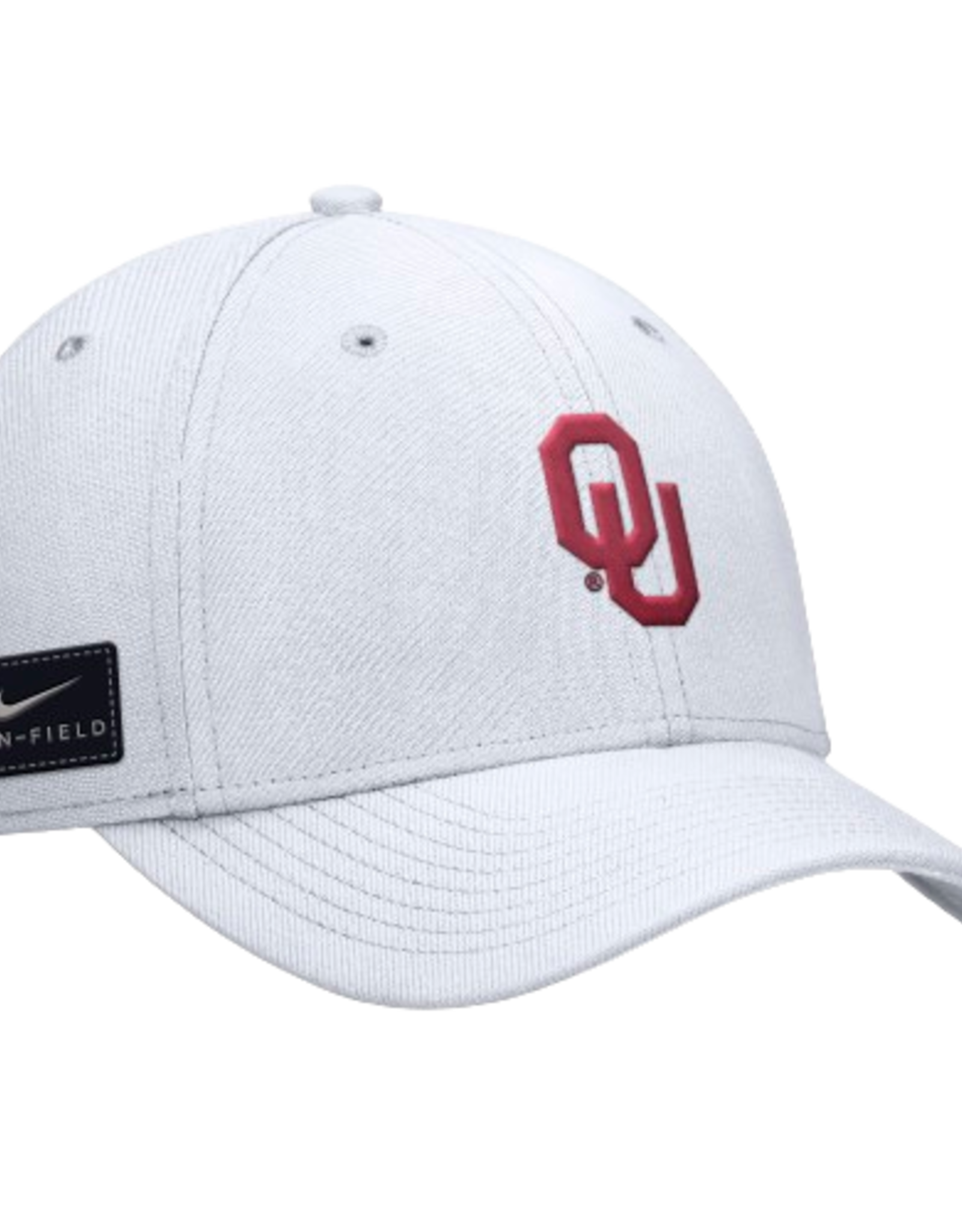 Nike Nike White OU Structured On Field Swooshflex Rise Cap