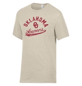 Alternative Apparel Men's Vintage Oatmeal Oklahoma Sooners Keeper Tee