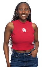 ZooZatz Women's Crimson OU Mock Tank