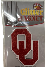 Fan-A-Peel OU Glitter Magnet 2 1/8"x3"