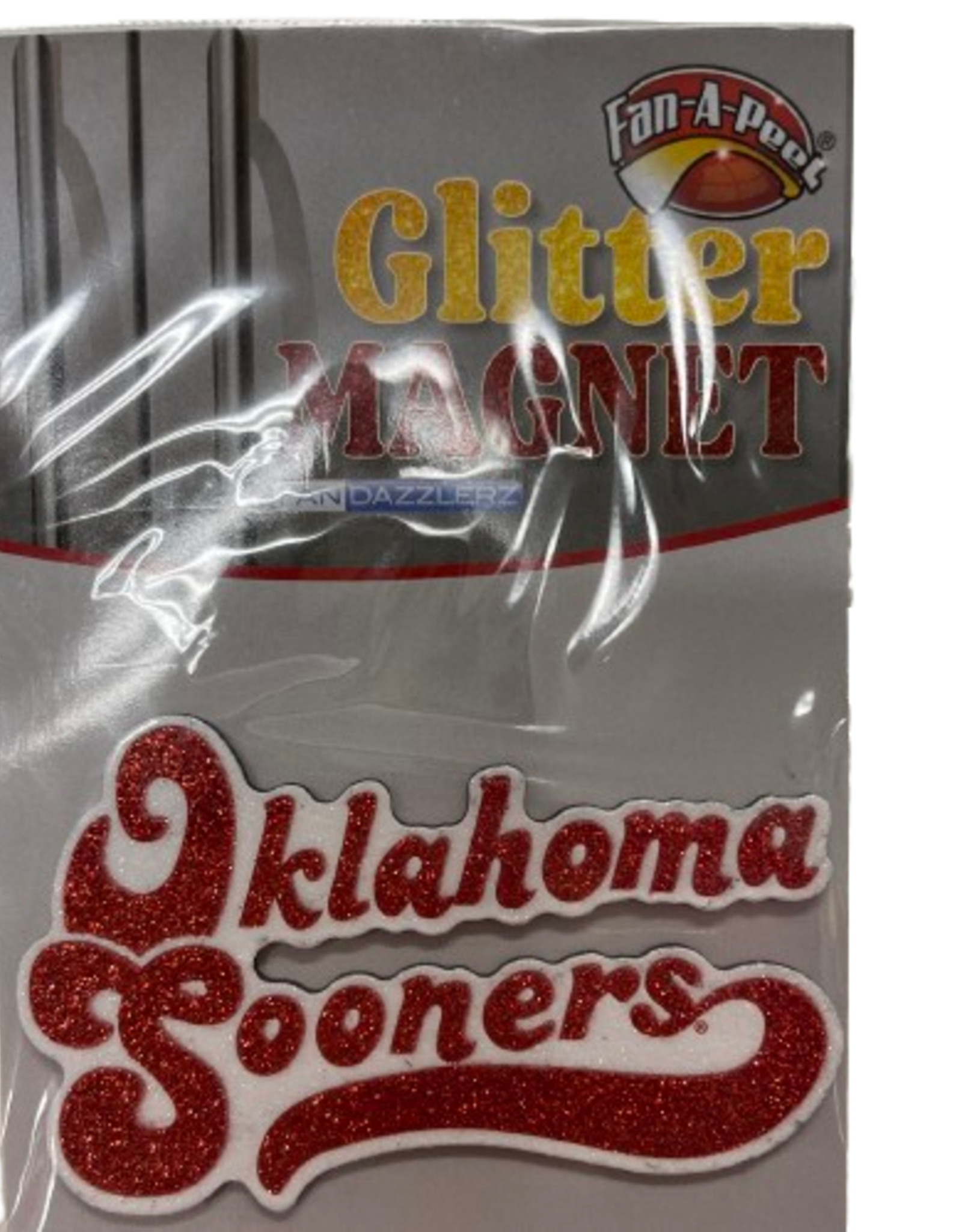 Fan-A-Peel Oklahoma Sooners Glitter Magnet