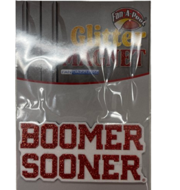 Fan-A-Peel Boomer Sooner Glitter Magnet