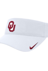 Nike Nike White OU Ace Adjustable Visor