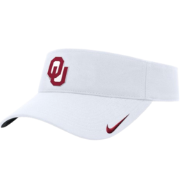 Nike Nike White OU Ace Adjustable Visor