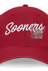 TOW Women's TOW Crimson Script Sooners Schooner Ceecee Unstructured Cap