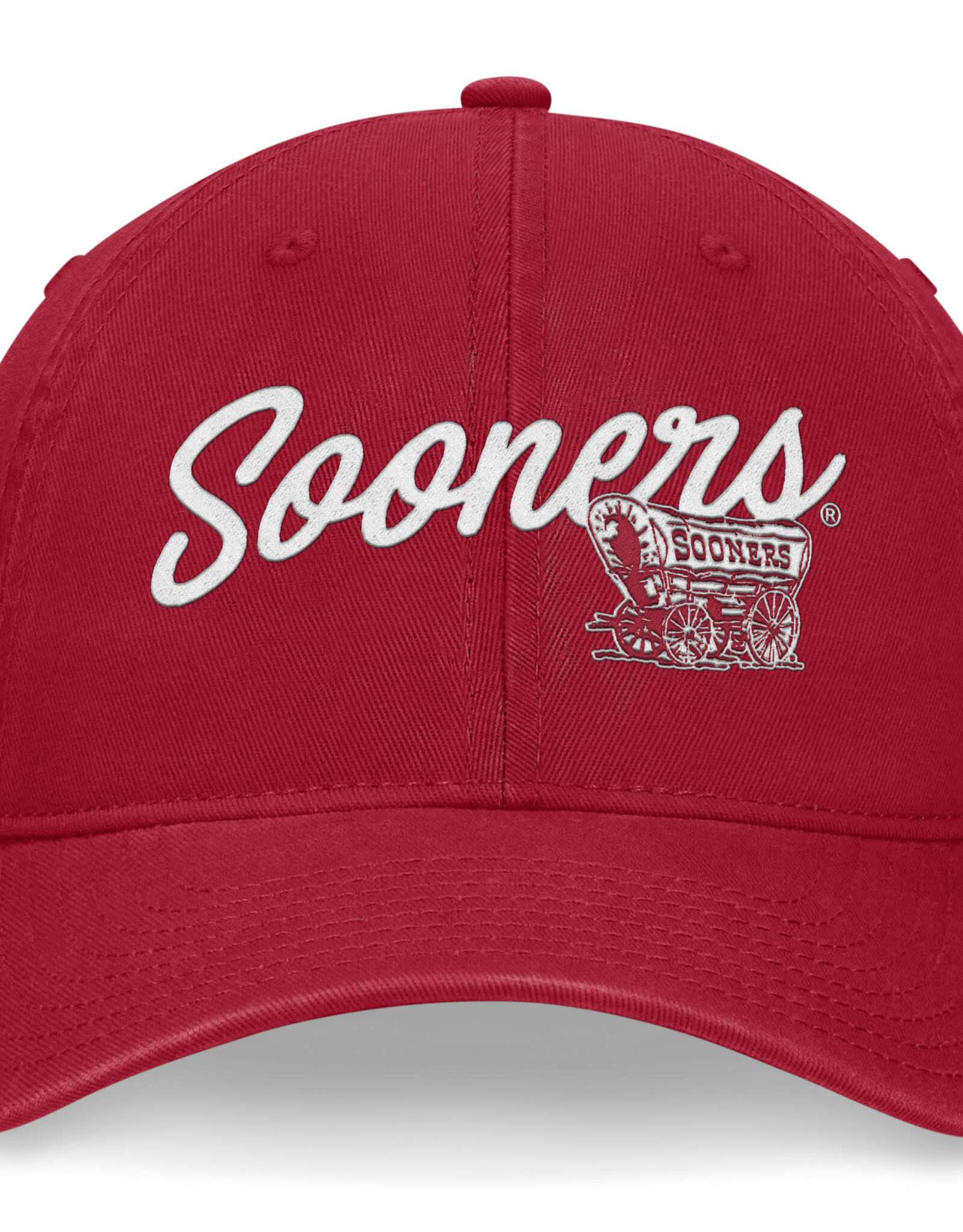 TOW Women's TOW Crimson Script Sooners Schooner Ceecee Unstructured Cap