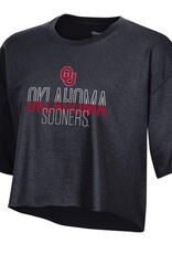 Champion Women's Champion OU Sooners Boyfriend Crop Tee