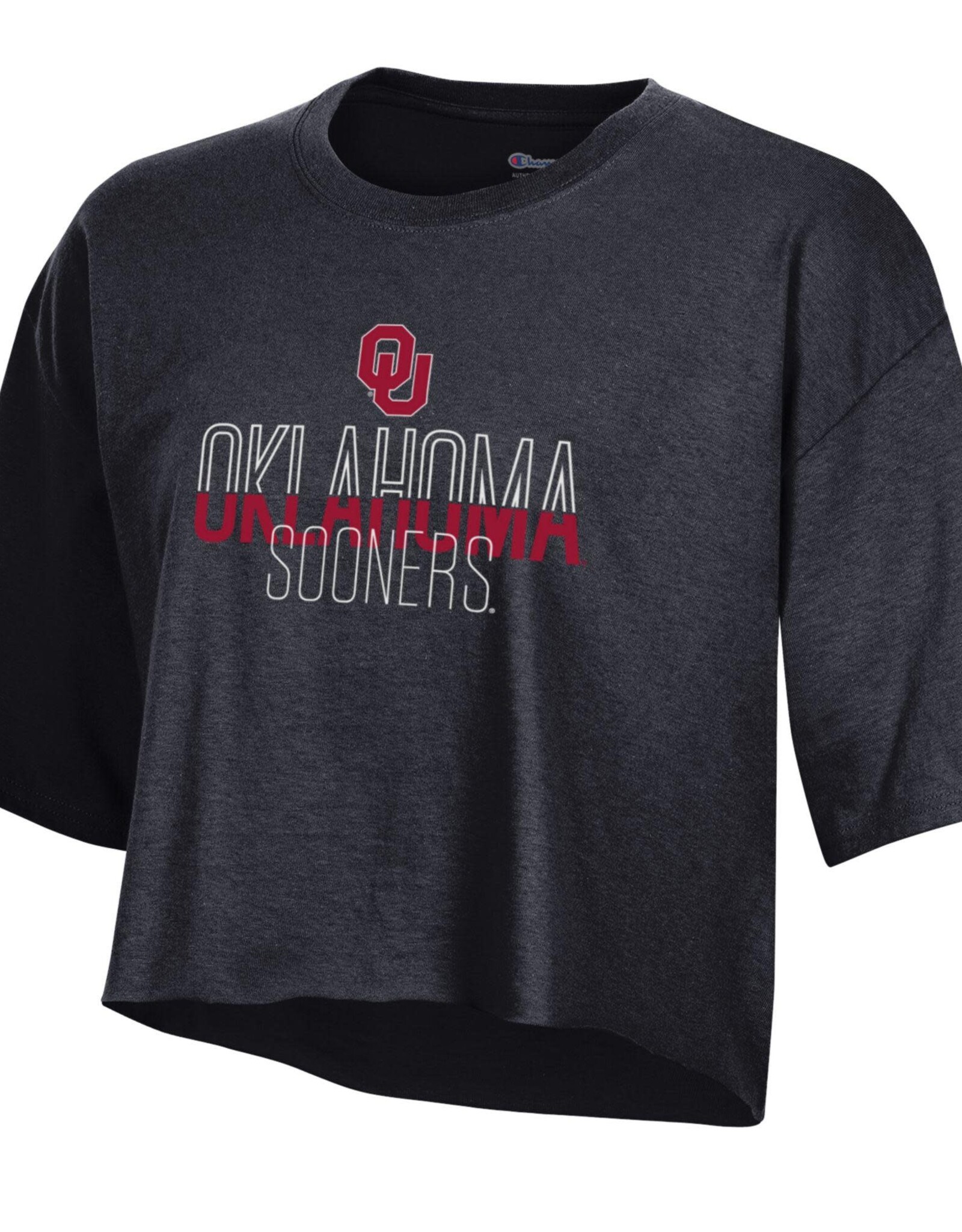 Champion Women's Champion OU Sooners Boyfriend Crop Tee