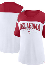 Fanatics Women's Oklahoma Winning Gear Blocked Short Sleeve Top
