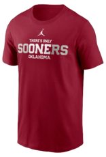 Jordan Jordan Men's Crimson There's Only One Oklahoma Cotton Tee