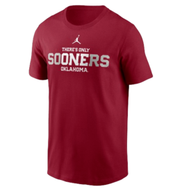 Jordan Jordan Men's Crimson There's Only One Oklahoma Cotton Tee