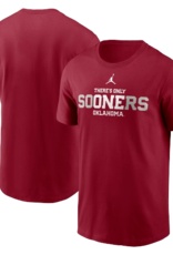 Jordan Jordan Men's Crimson There's Only One Oklahoma Cotton Tee