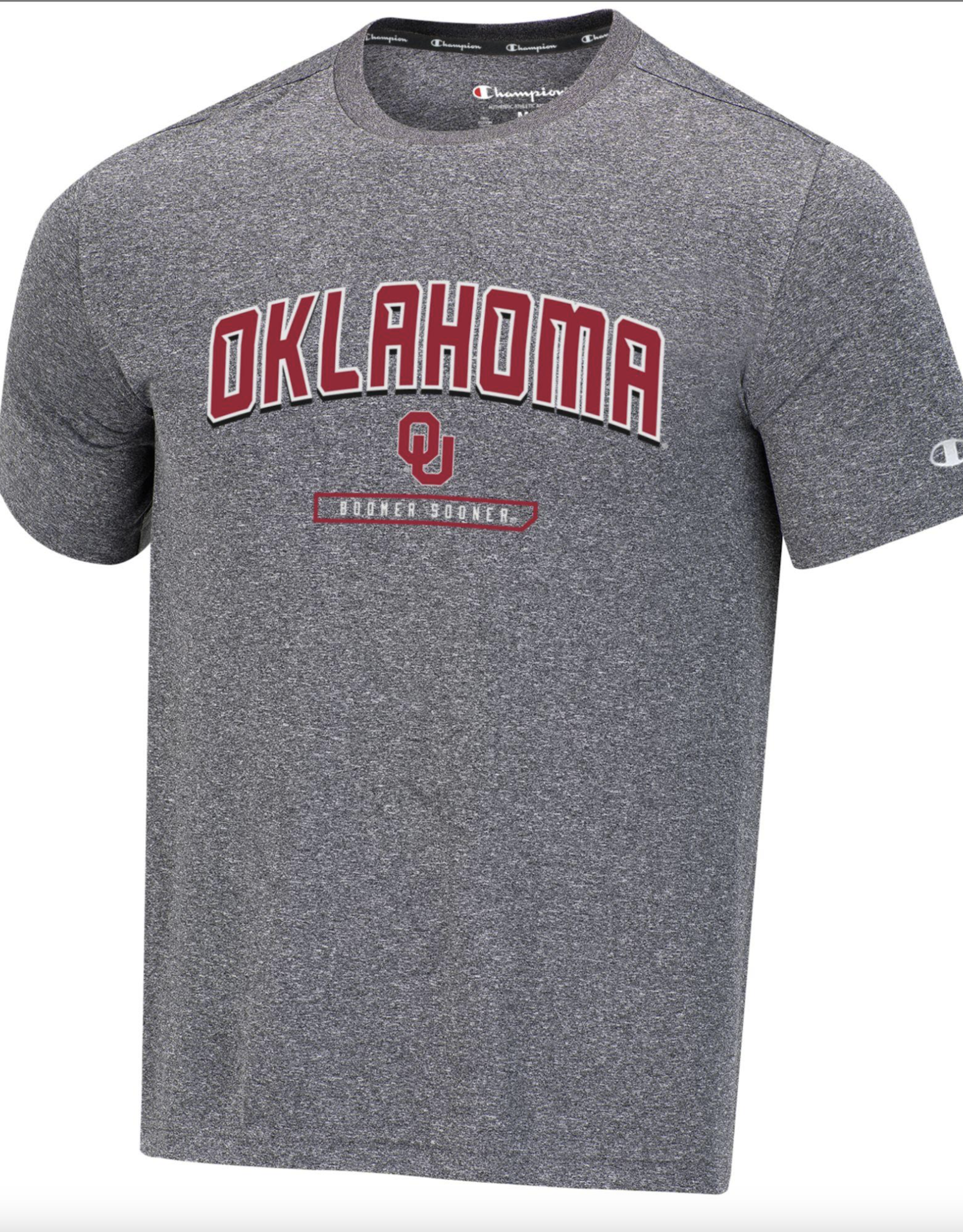 Champion Mens Oklahoma Heathered Athletic Tee SS