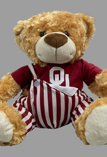 Fred Brown Bear with OU Game Day Bib - Balfour of Norman