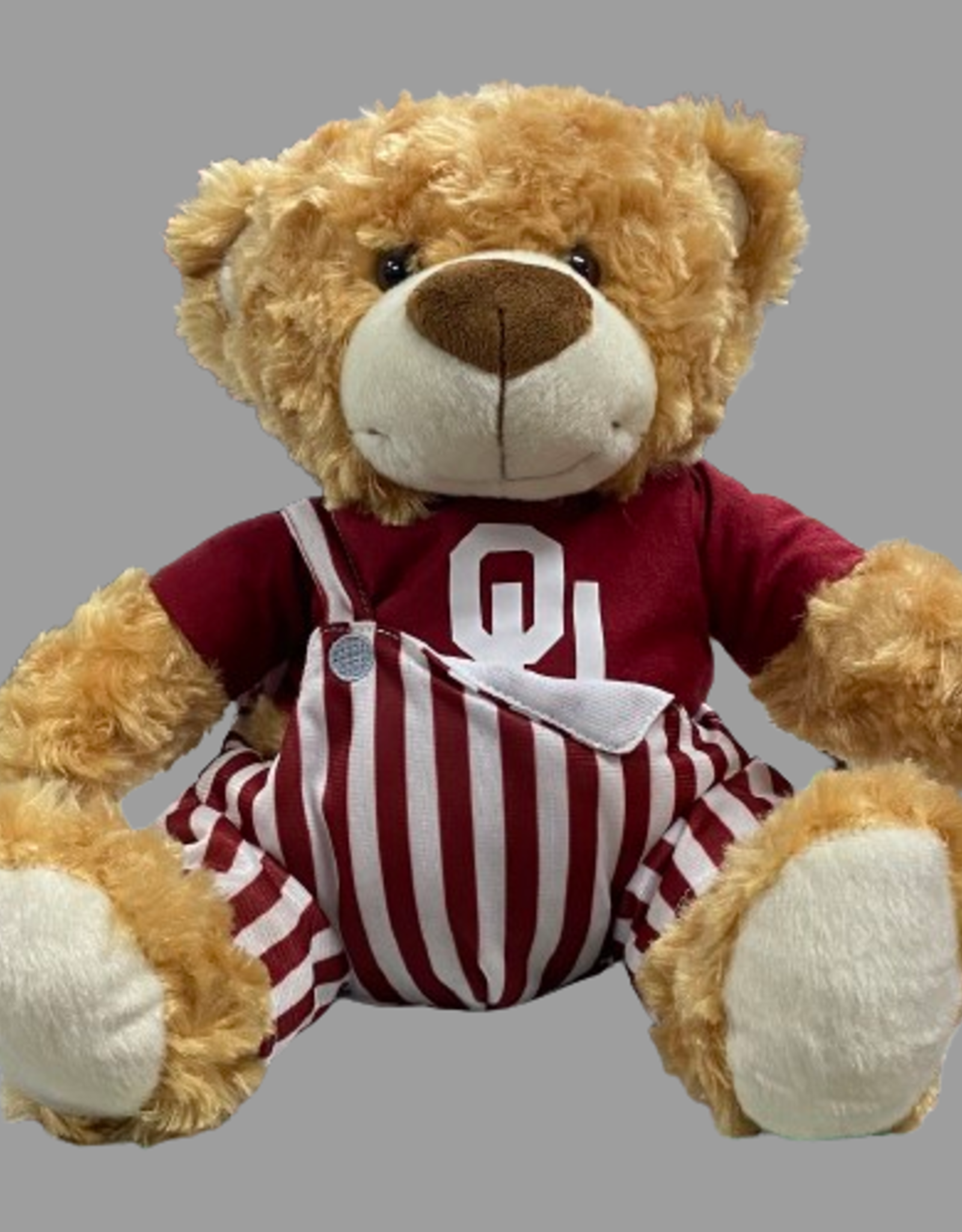 Mascot Factory Fred Brown Bear with OU Game Day Bib