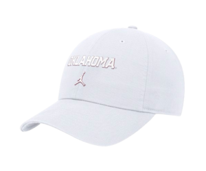 Jordan White Oklahoma Crimson & White Vinyl Letter