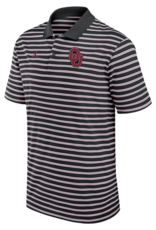 Jordan Men's Jordan OU Black/White/Crimson Victory Stripe Polo
