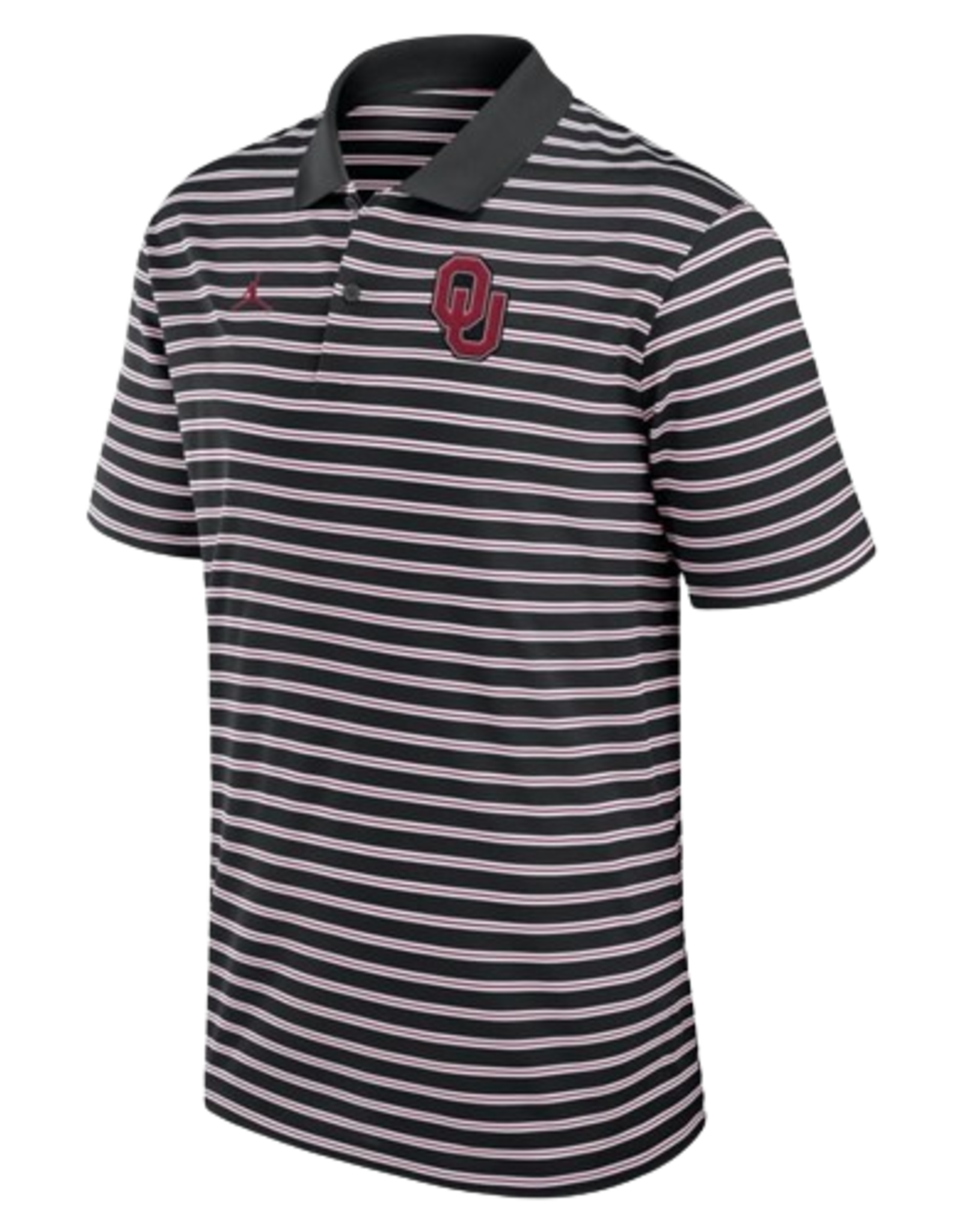 Jordan Men's Jordan OU Foundation Black Striped Polo