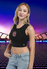 Hype & Vice Women's Black OU Cut Off Tank