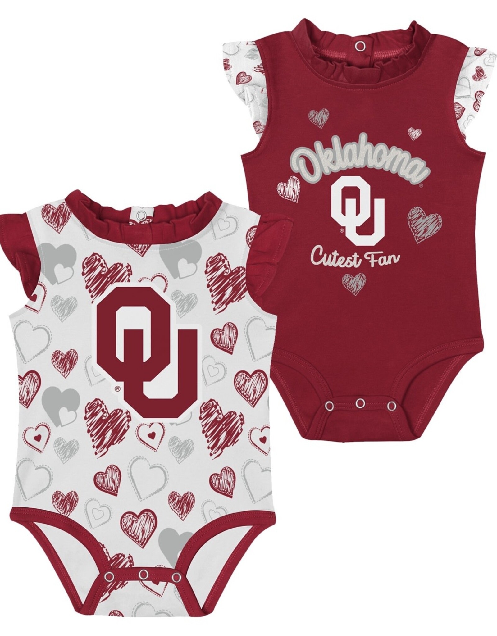 GEN2 Infant Happy Hearts 2pk Creeper Set
