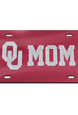 WinCraft OU Mom Silver/Crimson Mirrored License Plate