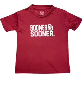 Little King Youth Boomer Sooner OU Poly Performance Tee