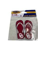 Craftique OU Flip Flop Magnets 3"