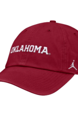 Jordan Jordan  Crimson Oklahoma Unstructured Adjustable Club Cap