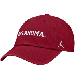Jordan Jordan  Crimson Oklahoma Unstructured Adjustable Club Cap