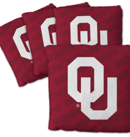 You The Fan Oklahoma Sooners Crimson Cornhole Bags 4pk