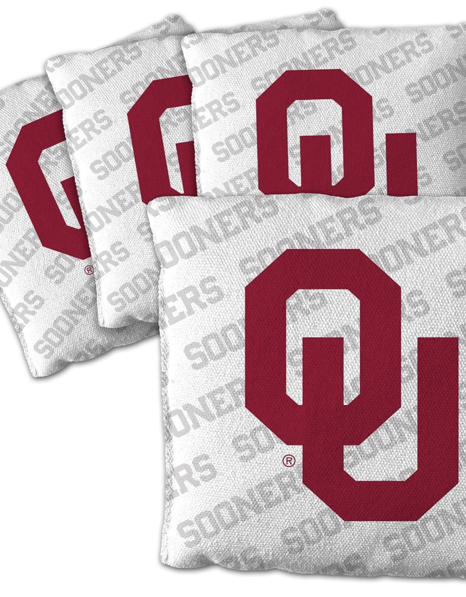 You The Fan Oklahoma Sooners White Cornhole Bags 4pk