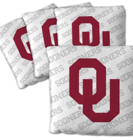 You The Fan Oklahoma Sooners White Cornhole Bags 4pk